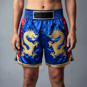 Shorts de sport pour homme en polyester respirant, couleur orange, pour l'été - Product Image 6