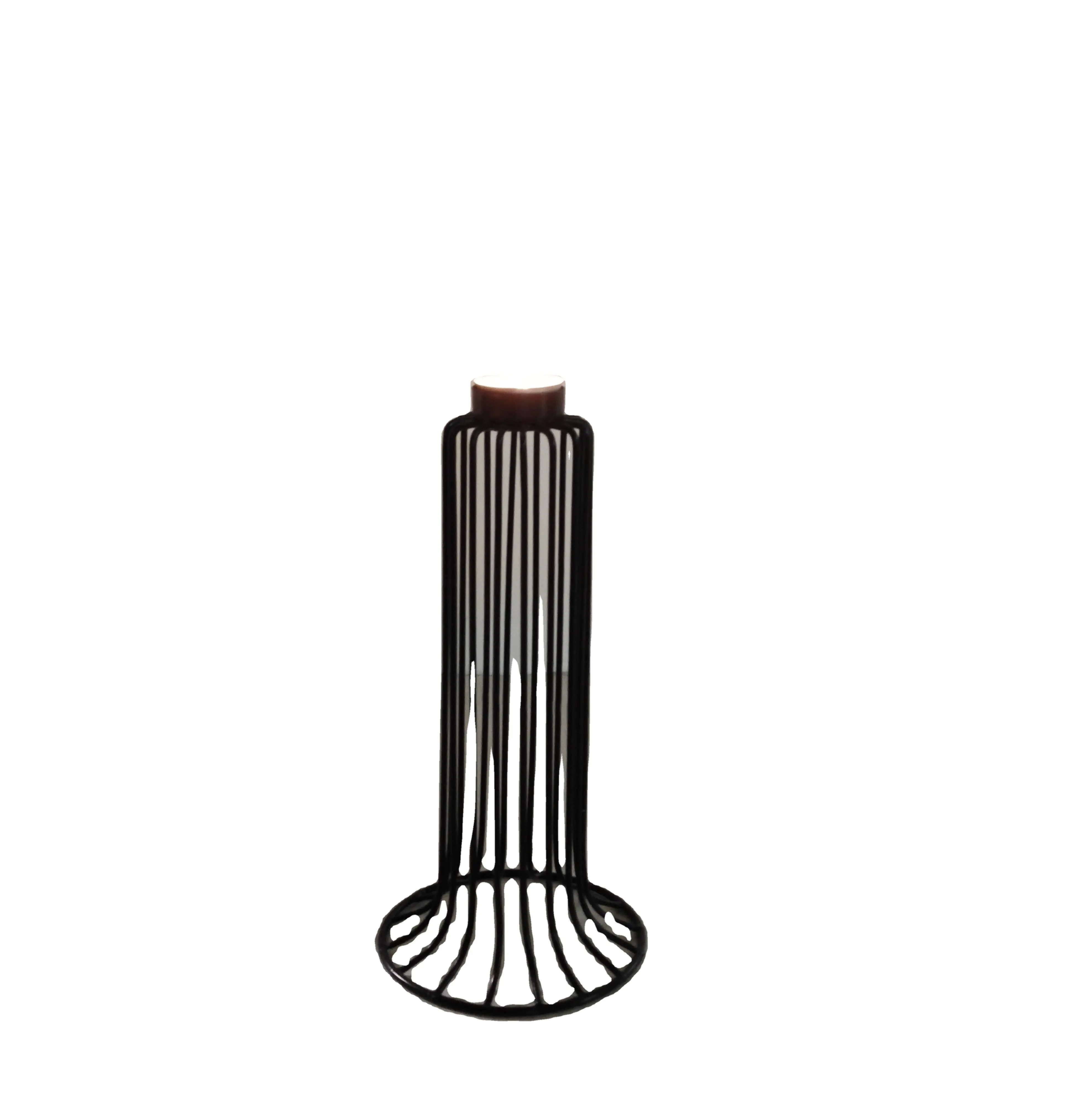 Hot Selling Top ausgefallenen Kerzenhalter und T-Licht halter Schwarz in Metall kerze innen für die Beleuchtung Tisch dekoration