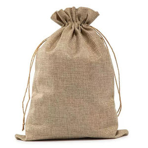 Sac fourre-tout en jute personnalisé imprimé en gros, sac à main en toile de jute naturelle, sac de courses écologique réutilisable en jute - Product Image 4