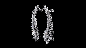 Boucles d'oreilles de créateur de luxe en or 14 carats plaqué rhodium, certifiées IGI, serties de pierres de laboratoire taille marquise, pour femme, bijoux de mariage et de mariée - Product Image 3