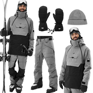 Ensemble de Combinaison de Ski Unisexe Montecc 2026 Imperméable 10 000 mm Isolée avec Veste, Pantalon, Moufles, Bonnet et Bavoir - Polyester/Nylon - Product Image 6