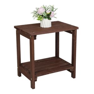 Tavolino Rettangolare in Legno Marrone Chiaro per Arredamento Soggiorno - Product Image 2
