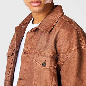 Men <b>Slim</b> <b>Fit</b> Jeans Winter <b>Jacket</b> Casual Cotton Outerwear Warm Stylish Layer for Autumn Winter Fashion - Product Image 6