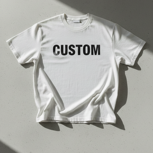 Custom Made <b>White</b> <b>Tee</b> Shirt 100% Cotton <b>Plain</b> O-Neck Oversized Plus Size Men's Casual Regular Fit - Product Image 1