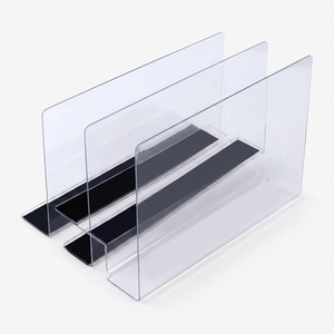 Diviseur d'étagère en PVC OEM pour les rayonnages des supermarchés, séparateur en plastique, organisateur de présentation de produits, fabricant sur mesure - Product Image 3