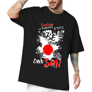 เสื้อยืดพิมพ์ลายกราฟิกออกแบบเองสำหรับผู้ชาย ขายส่ง พิมพ์ดิจิตอล ผ้าแคนวาส โพลีเอสเตอร์ คอตตอน คุณภาพสูง ระบายอากาศได้ดี - Product Image 2