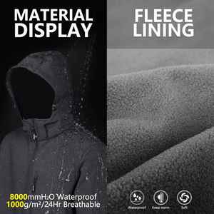 Chaquetas de Camping Duraderas Estilo Camuflaje para Hombre, Chaquetas Tácticas para Exteriores, Chaqueta Softshell Impermeable con Estampado 2026 - Product Image 3