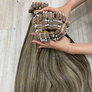 Extensiones de Cabello Adhesivas Naturales Lisas, Color de Moda, Cabello Humano Vietnamita - Product Image 5