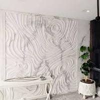 Panneaux muraux décoratifs en marbre – Modernes, hautement polis, antidérapants, imperméables, ignifuges, pour extérieur, hôtel, villa, chambre, faciles à poser