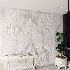 Paneles Decorativos de Pared de Mármol - Modernos, Altamente Pulidos, Antideslizantes, Impermeables, Resistentes al Fuego, Fáciles de Instalar en Dormitorios, Exteriores y Hogares, Corte CNC - Product Image 3