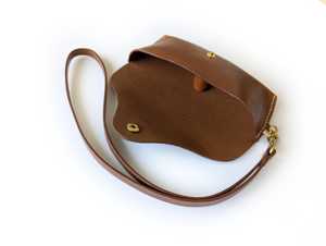 Portable Leather Glasses Case Genuine Cowhide Pouch Luxury Soft Handmade <b>Slim</b> Reading Spectacles Cover Bag LGC-0075 - Product Image 5