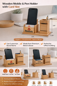 Portalápices Personalizado PureWood con Impresión para el Día de San Valentín y el Día de la Madre - Product Image 2