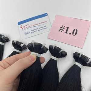 Extensions de cheveux Genius Weft tendance 2026, cheveux humains vierges, cuticules intactes, trame sans couture, mèches de cheveux bruts - Product Image 4