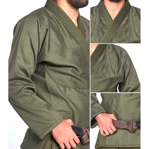 Kimono de Jiu-Jitsu BJJ personnalisé et disponible sur commande, uniforme d'arts martiaux unisexe pour l'entraînement, en polyester/coton - Product Image 4