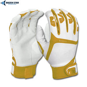 Gants de frappeur de baseball en cuir légers, flexibles, durables, paume de haute qualité, confortables, fermeture auto-agrippante, droit/gauche - Product Image 5