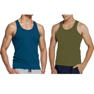High Quality Men Tank Top Sleeveless Gym Shirt Custom Printed Logo Fitness Workout <b>Stringer</b> <b>Vest</b> OEM ODM Service - Product Image 4