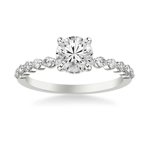 แหวนเพชร IGI Certified Lab Diamond ขนาด 1.50 กะรัต ทรงกลมคลาสสิค เจียระไนแบบบริลเลียนท์ สี E ความสะอาดระดับ VS1 สำหรับผู้หญิง ตัวเรือนทองคำขาว 14K - Product Image 1