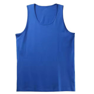 Débardeur de musculation et de fitness pour homme, blanc, 100% polyester, respirant, haute qualité, personnalisé, style mode, coupe stringer - Product Image 3
