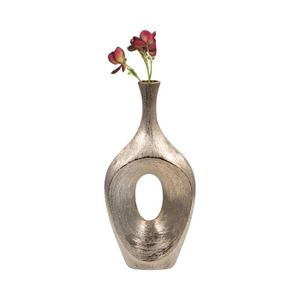 Modern <b>Decorative</b> Metal <b>Vase</b> For Living Room Table Decor And Stylish Interior Enhancement - Product Image 2