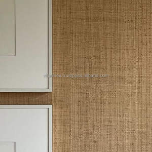 Papel Tapiz de Rafia Natural, Revestimiento de Pared de Lujo Tejido a Mano Ecológico para Diseño de Interiores Moderno, Minimalista y de Alta Gama - Product Image 1