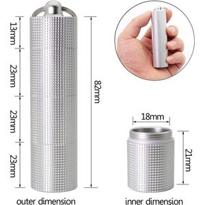 Portapillole Portatile Antiscivolo in Lega di Alluminio con 3 Scomparti, Impermeabile, Dispenser per Pillole, Piccolo Contenitore Tascabile - Product Image 3