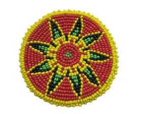 ถาดรองแก้ว4ชุดลูกปัดหลากสีดีไซน์ใหม่สำหรับชาถ้วยโต๊ะของตกแต่งงานปาร์ตี้ - Product Image 2