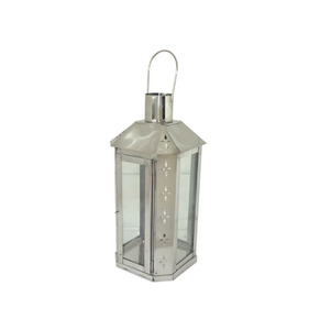 โคมไฟโลหะทรงหกเหลี่ยมพร้อมหูหิ้วเชือกสำหรับตกแต่งบ้าน - Product Image 5