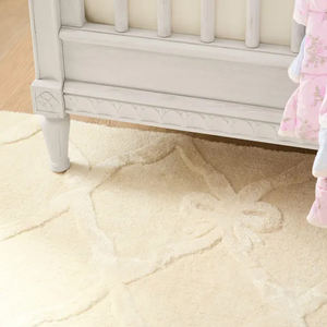Tapis en laine de Nouvelle-Zélande tufté à la main, design moderne texturé blanc ivoire, tapis doux de qualité supérieure pour salon, chambre d'enfant - Product Image 4