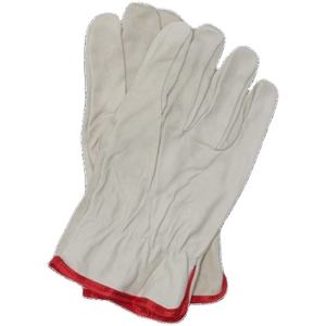 ถุงมือหนังแพะสำหรับงานอุตสาหกรรมแบบมองเห็นได้ชัดเจน ระบายอากาศได้ดี ปรับขนาดข้อมือได้ ทนทานต่อการเสียดสี เหมาะสำหรับคนขับรถ - Product Image 1