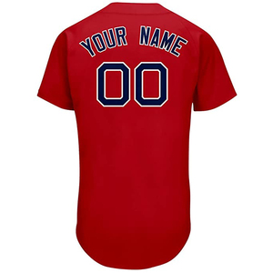 Camiseta de Béisbol Personalizada, Impresa, de Manga Corta, Alta Calidad, Unisex, Deportiva, Transpirable, Cuello en V, Poliéster/Algodón, Tallas Grandes - Product Image 4