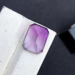 Aigue-marine violette naturelle, taille octogonale, pierre de naissance de février, qualité supérieure, pierre de collection en cristal - Product Image 3
