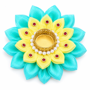 New Launch Handmade Floral Candle Holder for Diwali Wedding Festive Home Decor Pooja <b>Table</b> Centerpiece and Tealight Decoration - Product Image 3