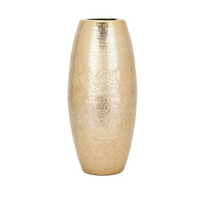 Vase à fleurs en aluminium de luxe avec une silhouette incurvée contemporaine pour les espaces de vie modernes - Product Image 1