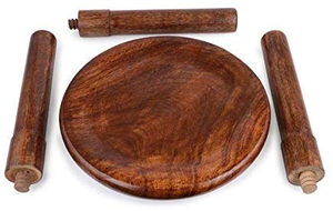 Tabouret portable à trois pieds en bois massif, chaise légère et compacte pour l'extérieur et l'intérieur, repose-pieds rustique, mobilier de maison - Product Image 4
