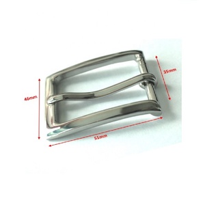 Hebillas de cinturón de pasador de latón macizo OEM con accesorio impreso con logotipo de acabado de níquel brillante y pulido alto para uso - Product Image 2