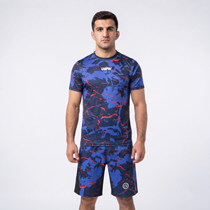 Nuevo Conjunto de Lucha Libre Personalizado para Hombre, Camisetas Tejidas + Pantalones Cortos Tejidos con Estampado Digital, Conjunto de 2 Piezas, 100% Poliéster, Secado Rápido, Corte Holgado - Product Image 2