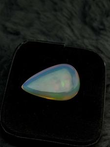 Opale de feu éthiopienne naturelle, cabochon taille marquise, 16,42 ct, multicolore, éclatante, pierre précieuse en vrac pour bijoux et lithothérapie - Product Image 2