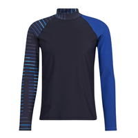 Dernier design, vente en gros, vêtements de sport personnalisés pour hommes, respirants, légers, manches longues, spandex/polyester, rashguard pour hommes