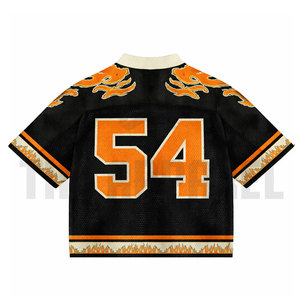 Maillot en maille pour hommes en gros, matière légère et respirante, style streetwear, logo personnalisé, service OEM - Product Image 3