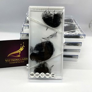 Extensions de cils préfabriquées de qualité supérieure, faites à la main, volume doux 10D 12D 16D, courbure CC/DD/M/LD, cheveux synthétiques longs, naturels et foncés - Product Image 5