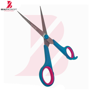 Tijeras de Peluquería Profesionales con Mango de Plástico Azul, Tijeras de Peluquería 440C para Zurdos, para el Cuidado del Cabello - Product Image 3