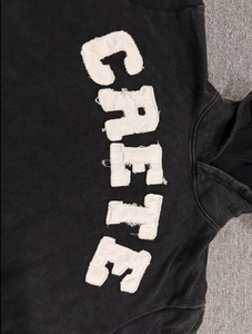Customized High Quality Printing Tracksuit 100% Cotton French Terry Acid Wash Sweatshirt Pullover Sweatpants Jogger <b>Set</b> Hoodies - Product Image 2