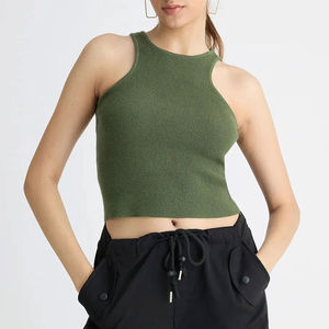 New Casual Crop Tank <b>Tops</b> <b>Women</b> Yoga Crop tank <b>Top</b> Comfortable Breathable Sleeveless Tank <b>Tops</b> - Product Image 1
