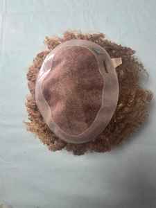 Prothèse capillaire homme en cheveux humains indiens Remy bouclés, base mono - TAZ HAIR BANGLADESH - Product Image 2