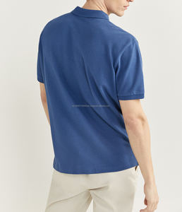 ออกแบบเสื้อเจอร์ซีย์ผ้าฝ้าย 100% สำหรับผู้ชาย แบรนด์ของคุณเอง แขนสั้น แห้งเร็ว ทรงสลิมฟิต/ทรงปกติ สำหรับเล่นกอล์ฟ - Product Image 6