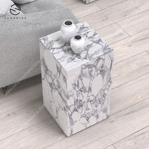 Modern Marble Coffee <b>Table</b> Minimalist Design Living Room Furniture Durable <b>Stone</b> <b>Top</b> Rectangle Shape Home Decor - Product Image 2