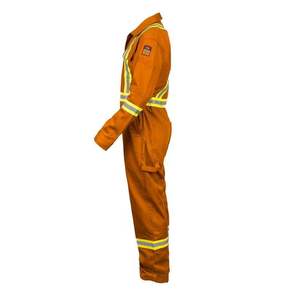 Overol de Polialgodón con Cierre Frontal y Cinta Reflectante de 2'', Overol de Seguridad Protector, Uniformes de Trabajo - Product Image 5