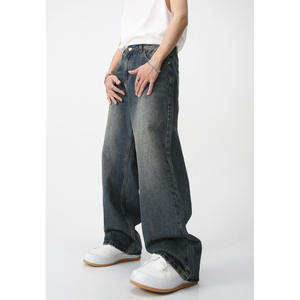 Pantalones Vaqueros Cargo Personalizados de Cintura Alta, Corte Regular, Estilo Hip Hop, 100% Algodón, Lavado Ácido, Ligeros - Product Image 5
