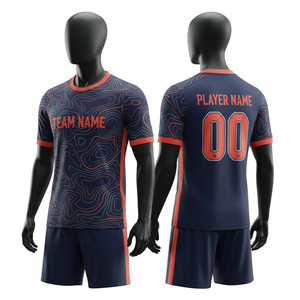 Conjunto de Uniforme de Fútbol Personalizado, Equipación de Fútbol con Nombres, Números y Logotipo Impresos, Venta al Por Mayor - Product Image 2