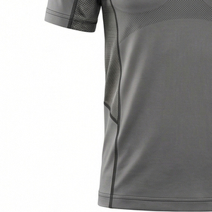 Camisetas de Yoga sin Costuras para Hombre, Ajustadas, Deportivas, Largas, de Alto Impacto, en Spandex/Poliéster - Product Image 2